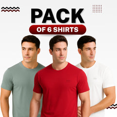 IVII Classic Fit Premium T-Shirts (Pack of 6)