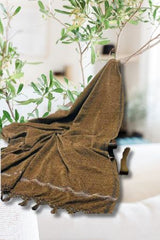 Men Velvet Shawl Copper