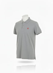 100% Cotton Heather Grey Polo Shirt