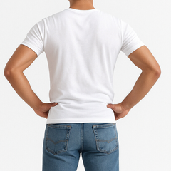 One Seven Premium White Half Sleeve Vest- Pack of 6