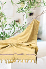 Men Velvet Shawl Cream