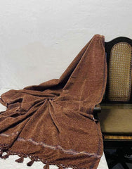 Men Velvet Shawl Rust