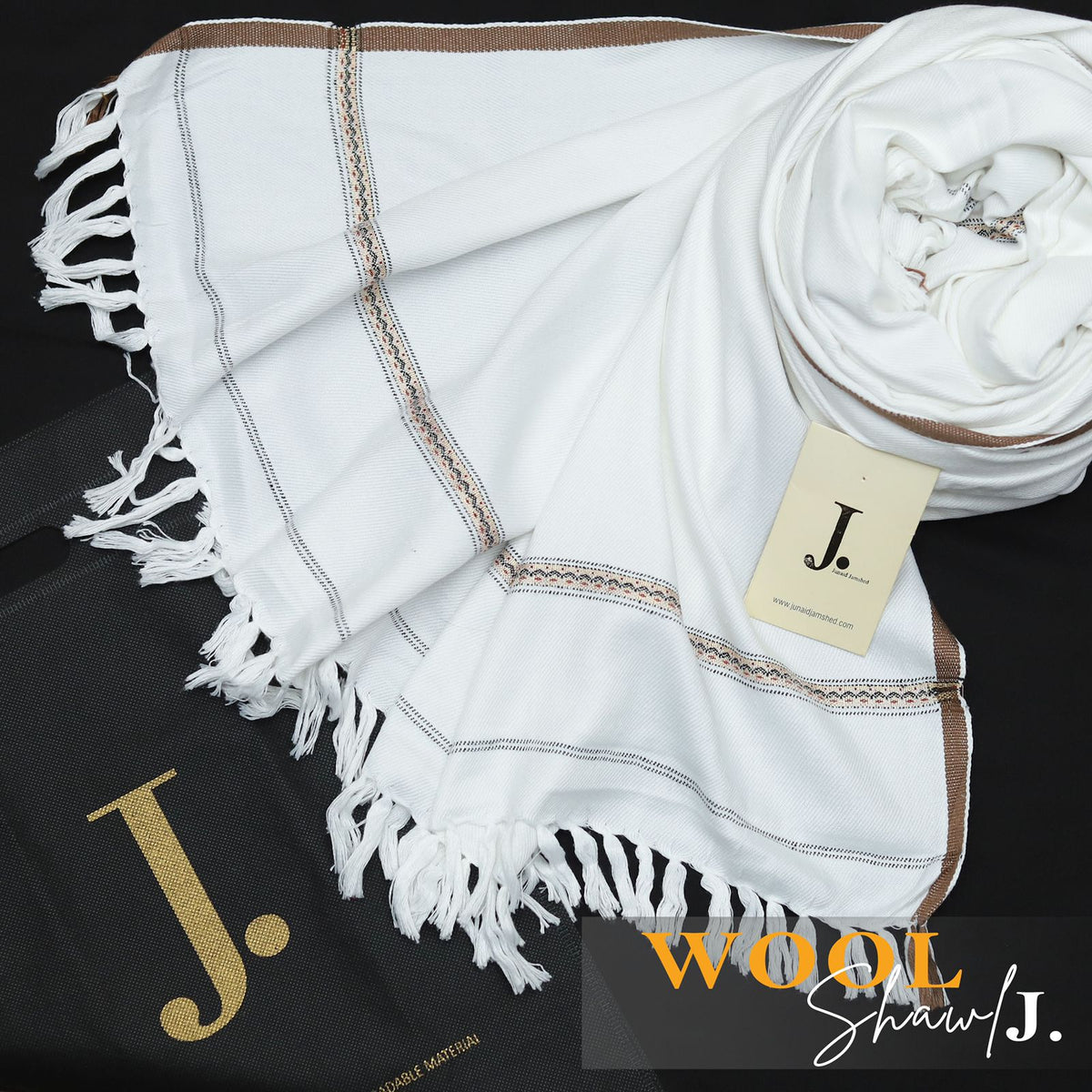 Men Premium Shawl White