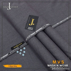 Men's Premium Wash N Wear Steel Gray