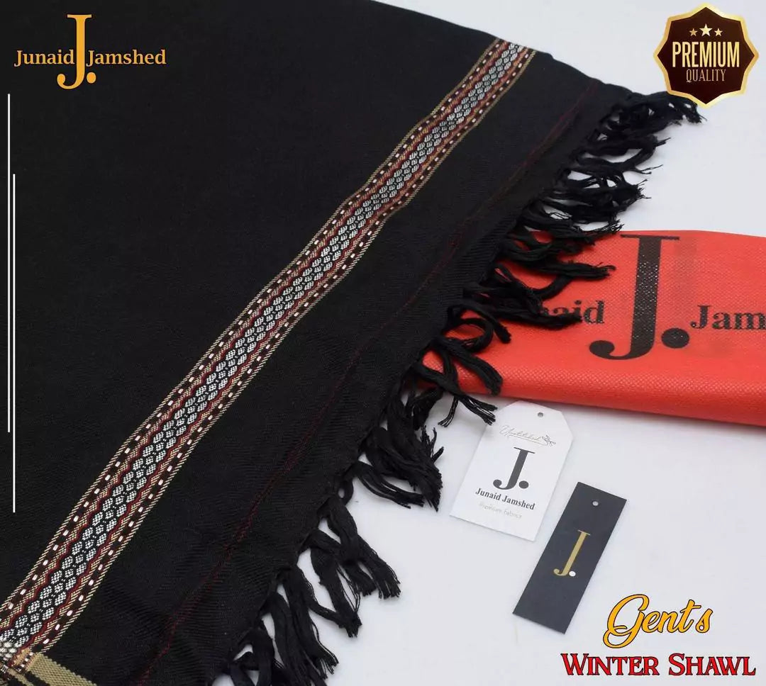 Men Premium Shawl Black,